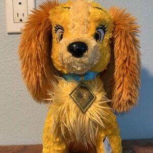Lady Plush Dog Toy - Yellow and Brown